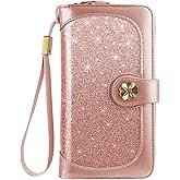 Coco Rossi Wallets for Women Multi Card Holder Wallet Clutch Wallet Card Holder Organizer Ladies Purse with Wrist strap Purse
