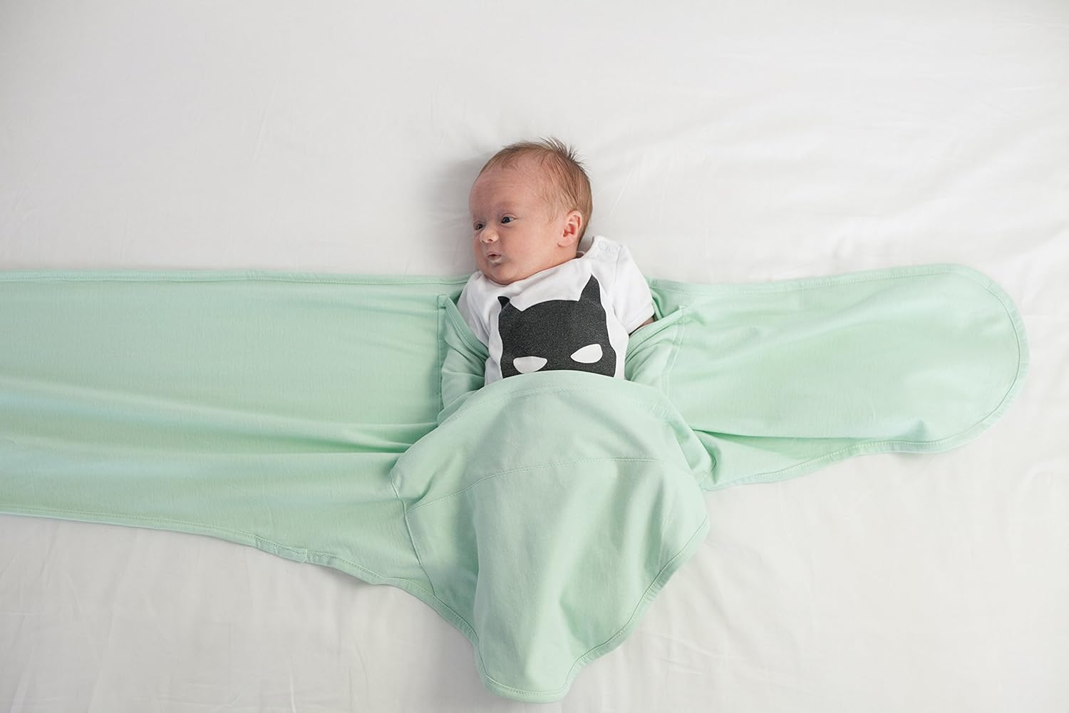 Miracle Blanket Swaddle for Baby Boys, Blue, Newborn to 14 weeks