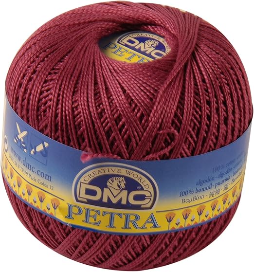 DMC Petra Yarn Size 3, 100 Cotton, Pink, 9x9x8 cm Amazon.co.uk