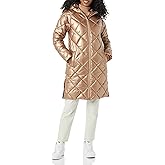 Amazon Essentials Women's Puffer Jacket, Heavyweight Diamond Quilted Knee Length Winter Coat