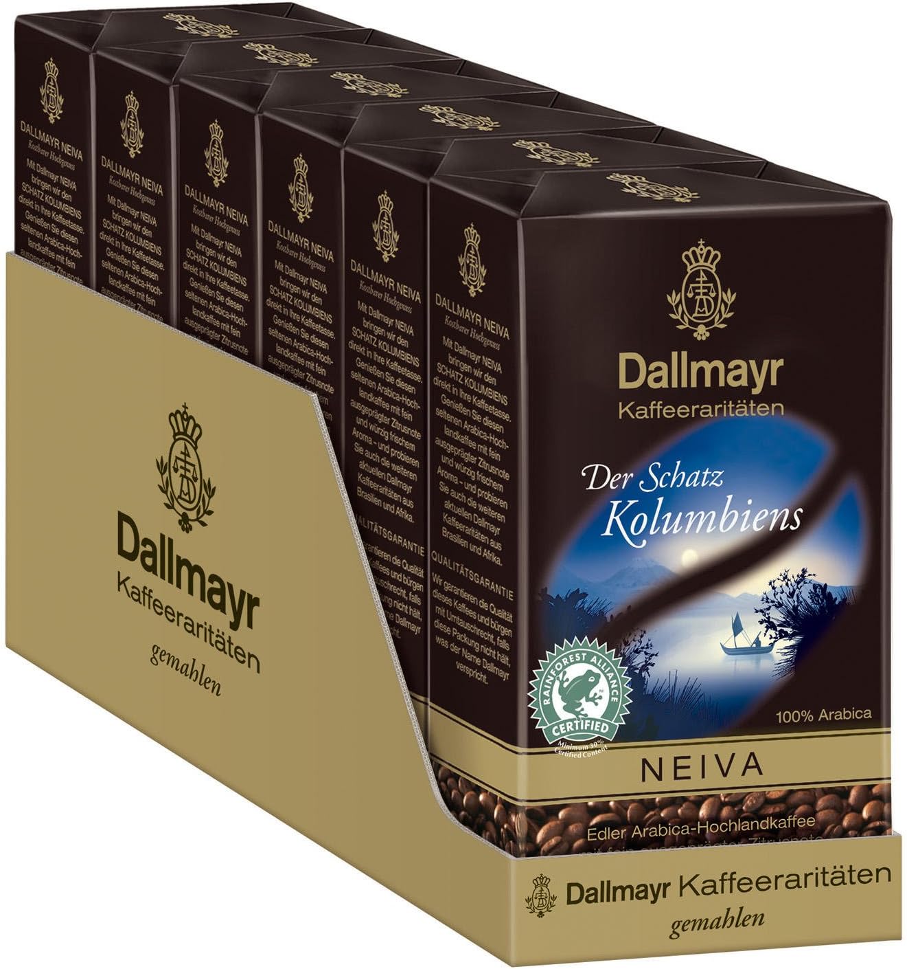 Dallmayr Neiva, Ground Coffee 6 x 250g