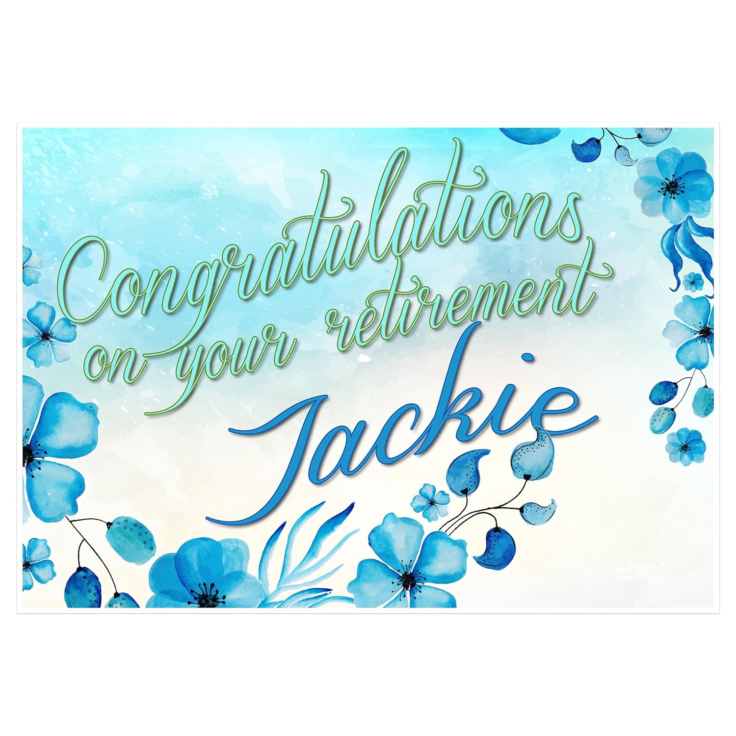 Congratulations On Your Retirement Banner Custom Photo Party