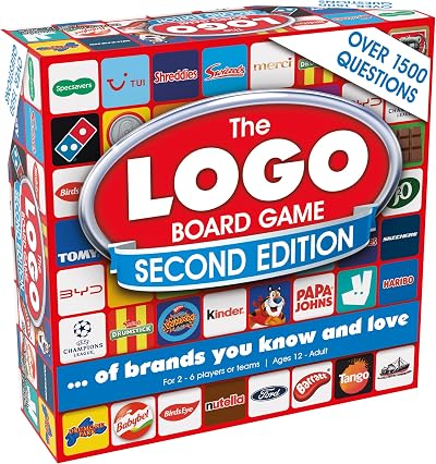 Drumond Park The Logo Board Game 2nd Edition Family Trivia 2-6 Players