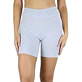 ToBeInStyle Women's Cotton-Spandex Blend 15" Outseam Shorts