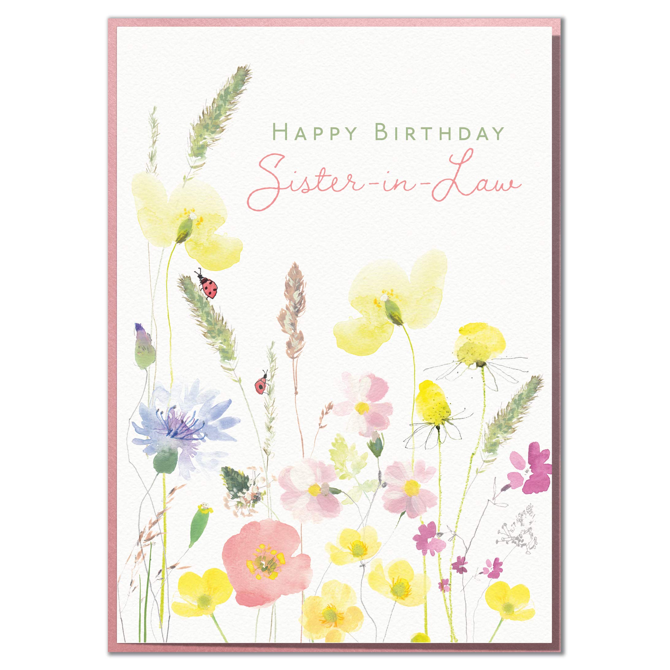 Happy Birthday Sister in Law. Lovely Floral Birthday Card
