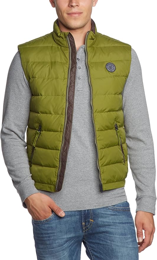 Marc O'Polo Herren Weste 327 1200 72006, Gr. 54 (XL), Grün (429 fern