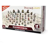 Dungeons &amp; Lasers Beastkin Hybrids DND Miniatures - 40 Playable Characters with Scenic Bases for use with 5E Compatible Tabletop RPG Games - 28-32mm Scale, Unpainted, Unassembled - for Ages 14 Years +