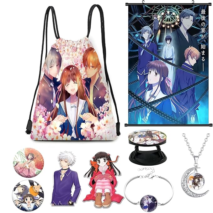 Fruits Basket Anime Merch,Backpack, Card Stickers, Keychain, Pillowcase