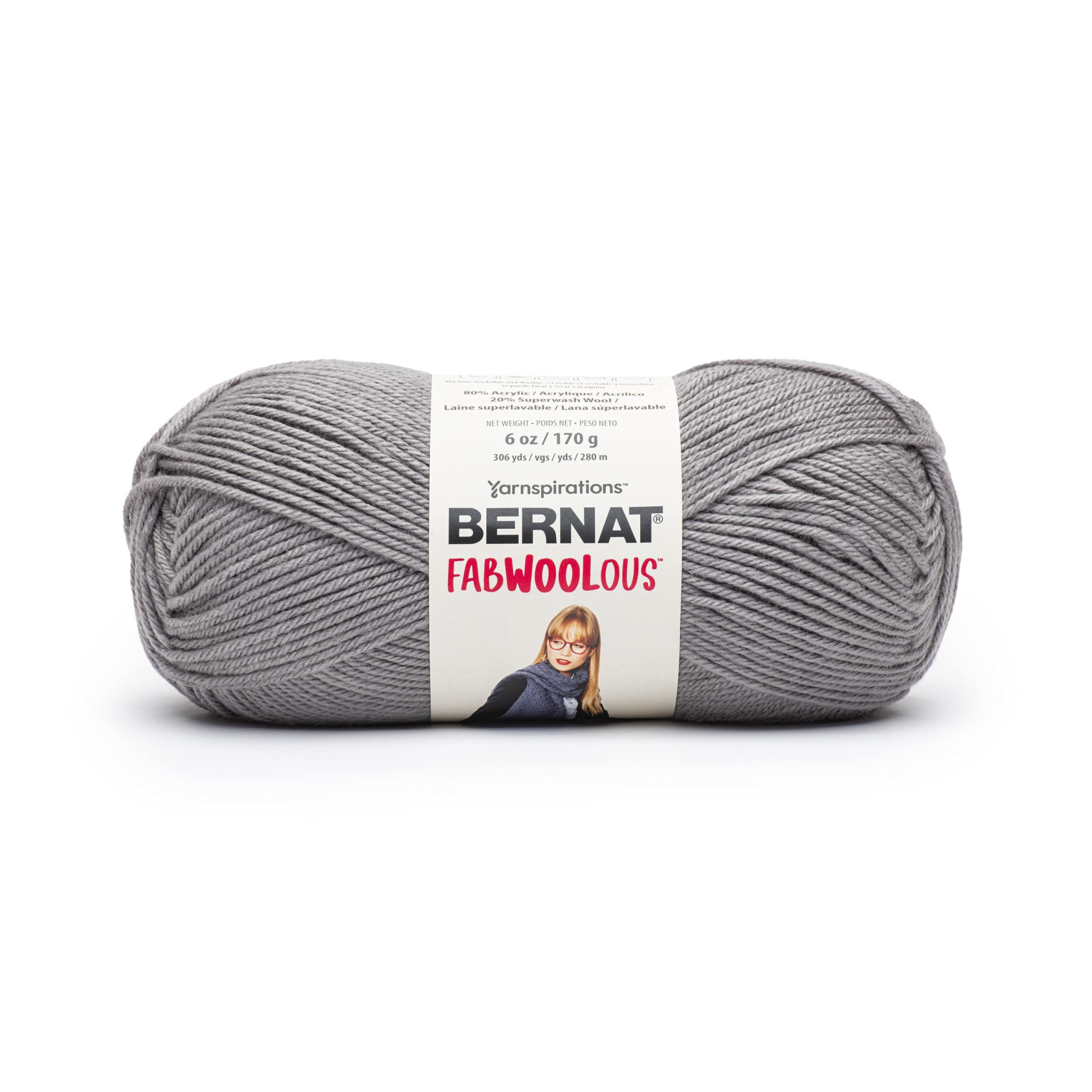 Bernat Fabwoolous 170g - Steel
