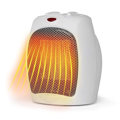 BLACK+DECKER Desktop Heater, Small, White