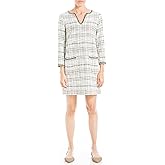 Max Studio Womens V-Neck Tweed Short DressDress