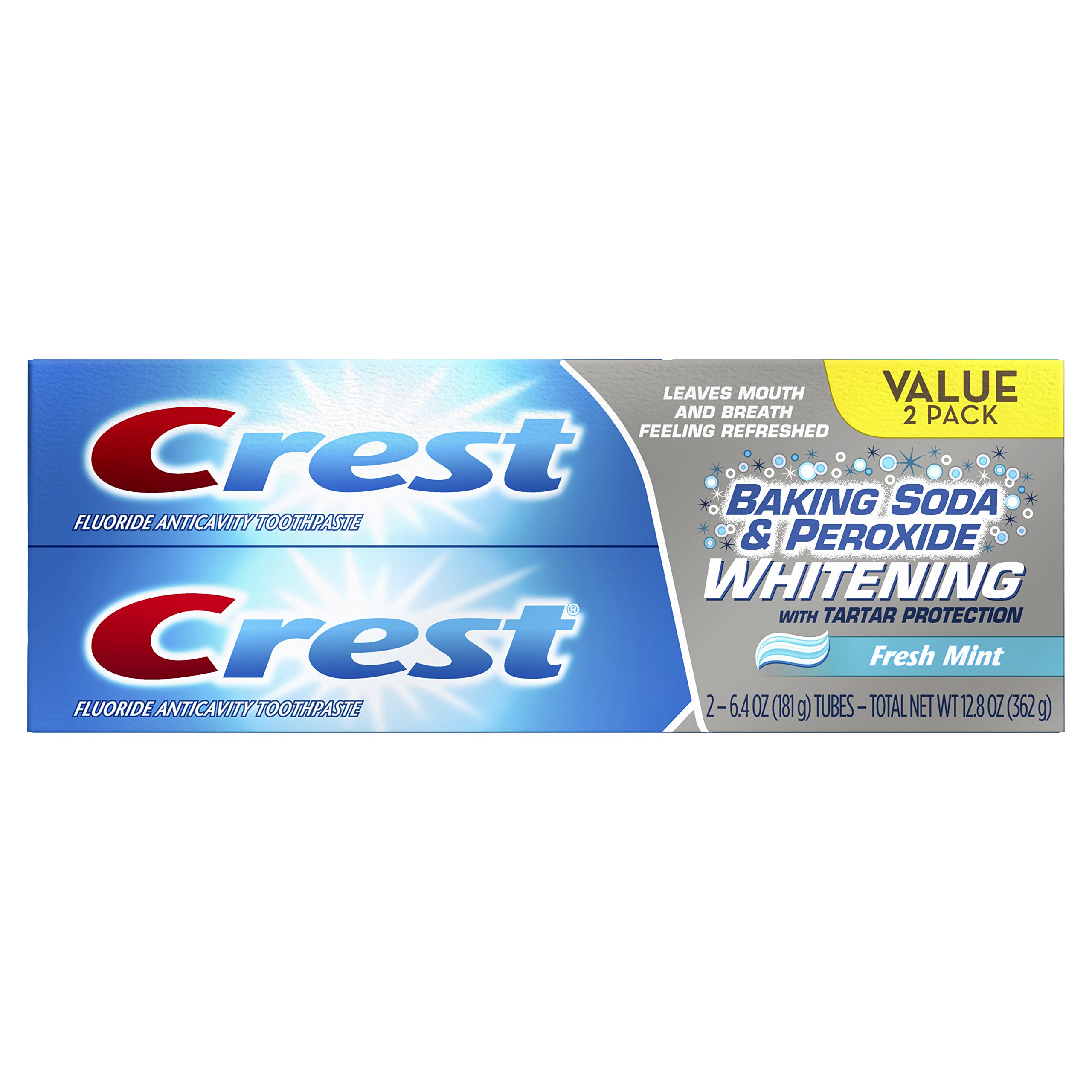 Crest Baking Soda Peroxide Whitening Tartar Toothpaste, 2.9