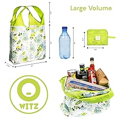O-WITZ Reusable Grocery Bags | Vibrant Tote Bag For