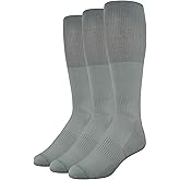 Amazon Essentials Women's Soccer Socks, Over-the-Calf Athletic Fit with Zone Cushioning and Arch Support, 3 Pairs