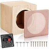 Facmogu 4in Solid Wood Speaker Enclosure, Speaker