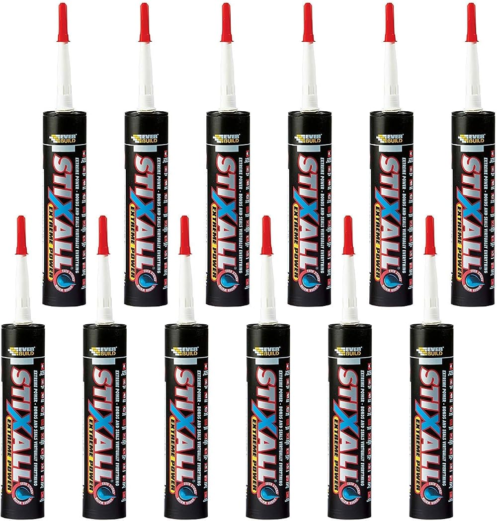 Everbuild Stixall Extreme Power Adhesive Clear 290ml Box of 12