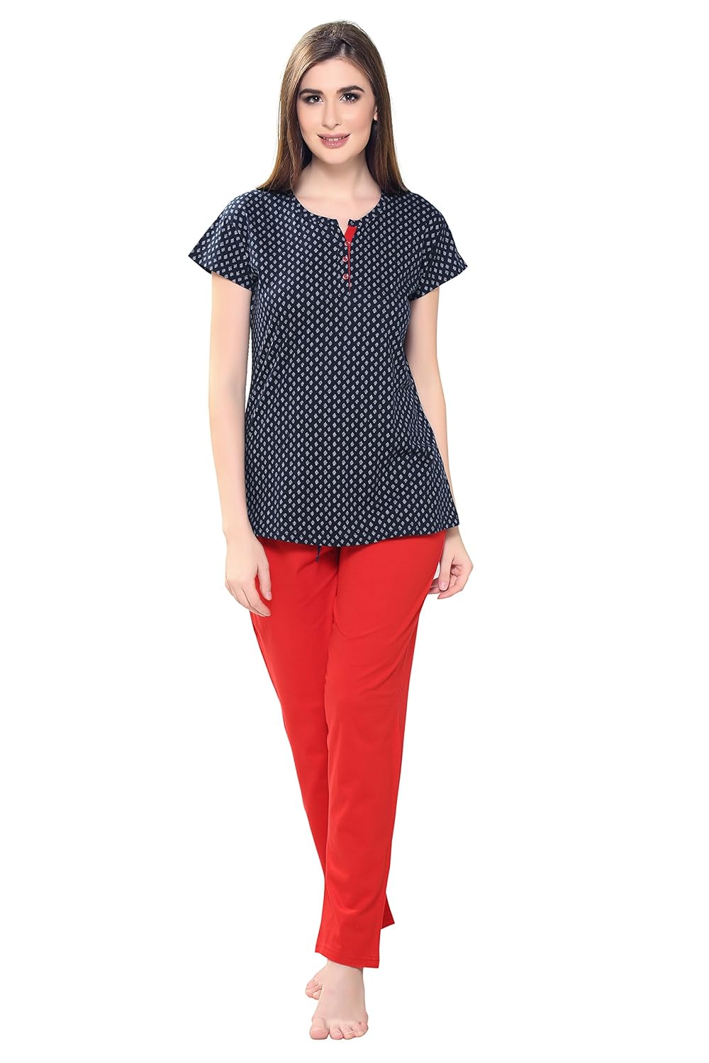 av2 women's cotton night dress