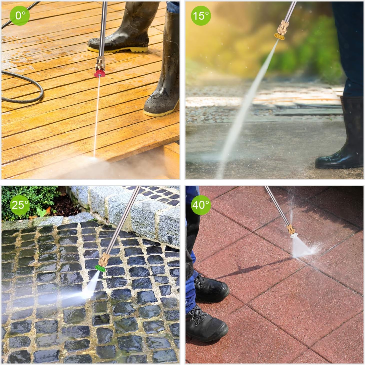WHOLESUN 3000PSI Electric Pressure Washer 2.4GPM 1600W Power Washer with Hose Reel and Brush Green : Garden & Outdoor