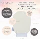 SERAPHIC SKINCARE Divine Glow Exfoliating Mitt 2pcs – Vegan Viscose Body Scrub view 3