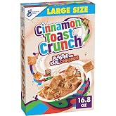 Cinnamon Toast Crunch Breakfast Cereal, Large Size, 16.8 oz | 16g Whole Grain, Good Source of Calcium, 12 Vitamins &amp; Minerals, Snack Mix Base or Ice Cream Topping