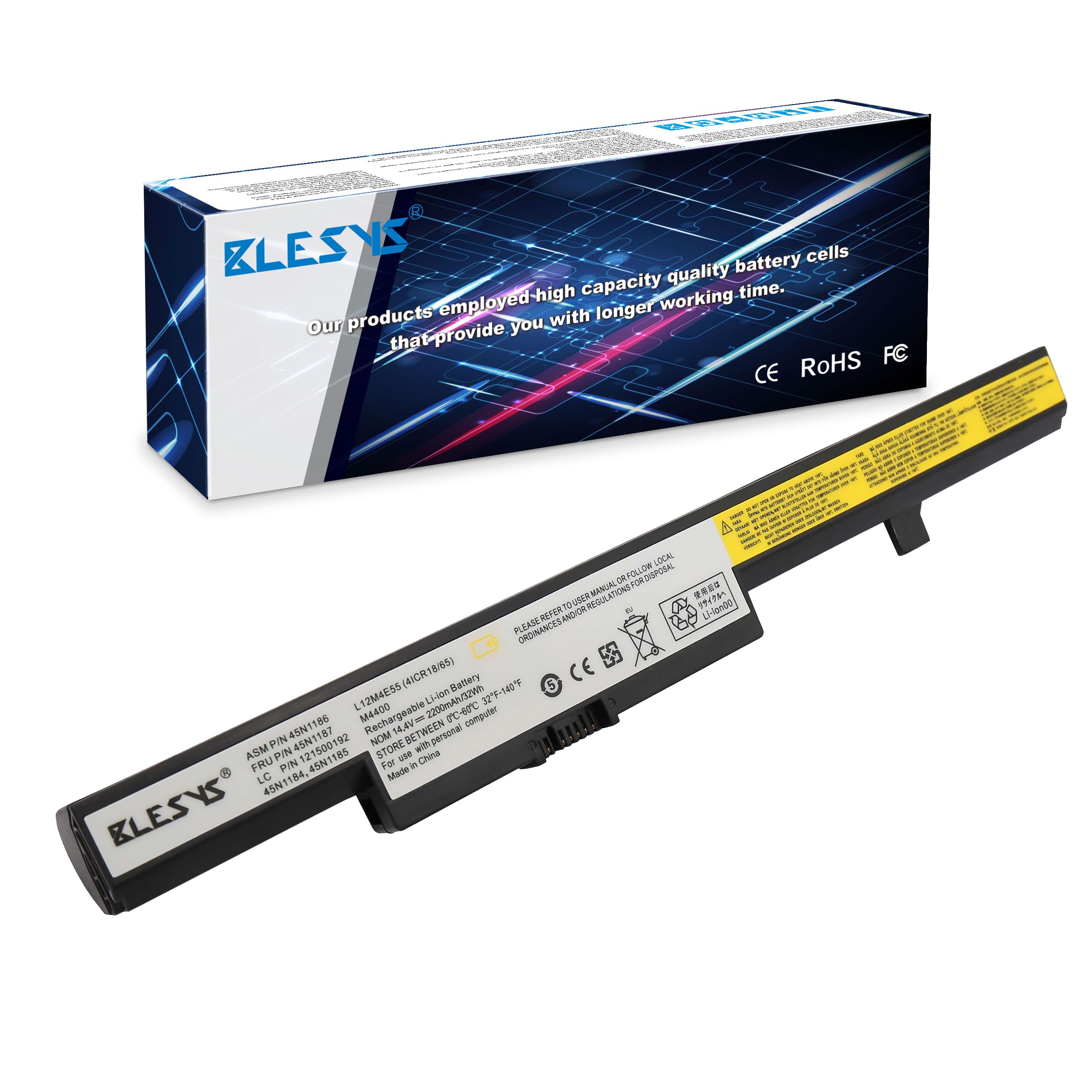 BLESYS L13S4A01 Laptop Battery for Lenovo B50-80 B50-70 (80EU) B40-80 B40-45 B50-45 B50-30 (80ES) Series 14.4V 2200mAh 32Wh