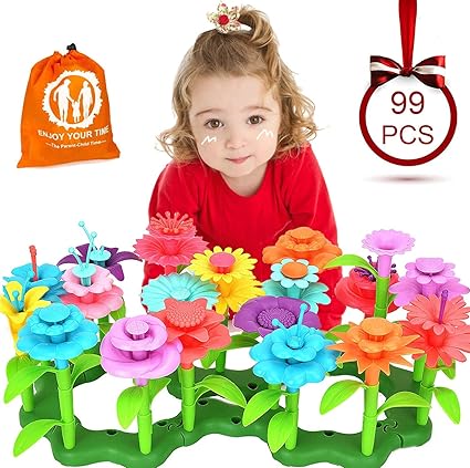 Amazon Com Keyney Flower Garden Building Toys Garden Building