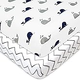 American Baby Company 2 Pack Fitted Pack N Play Playard Sheet 27" x 39", Soft Breathable Neutral 100% Cotton Jersey Pack and 