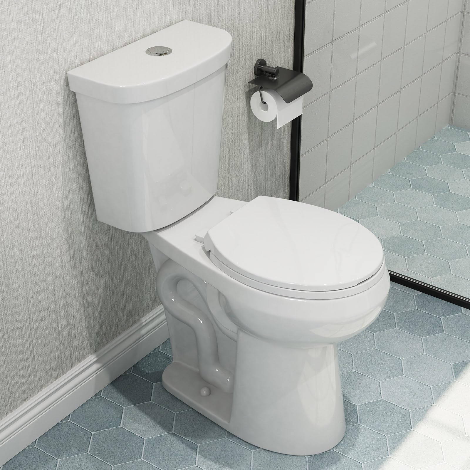 HOROW 21 Inch Tall Toilets, Extra High Toilets with
