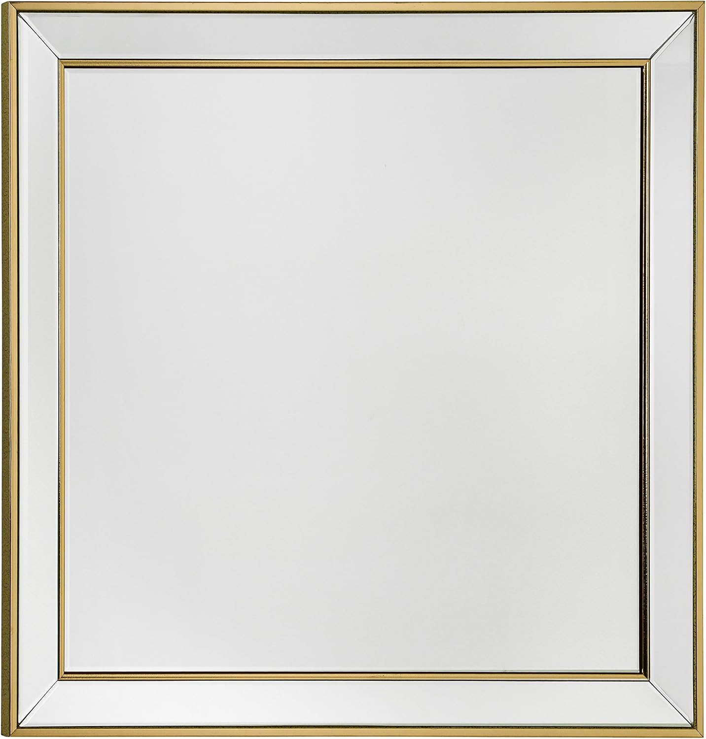 Premier Housewares Framed Wall Mirror - Gold, 3L x 80W cm