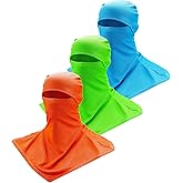 SATINIOR 3 Piece Balaclava Face Cover Sun Protection Neck Cover Summer Balaclava Motorcycle Face Mask for Men Women