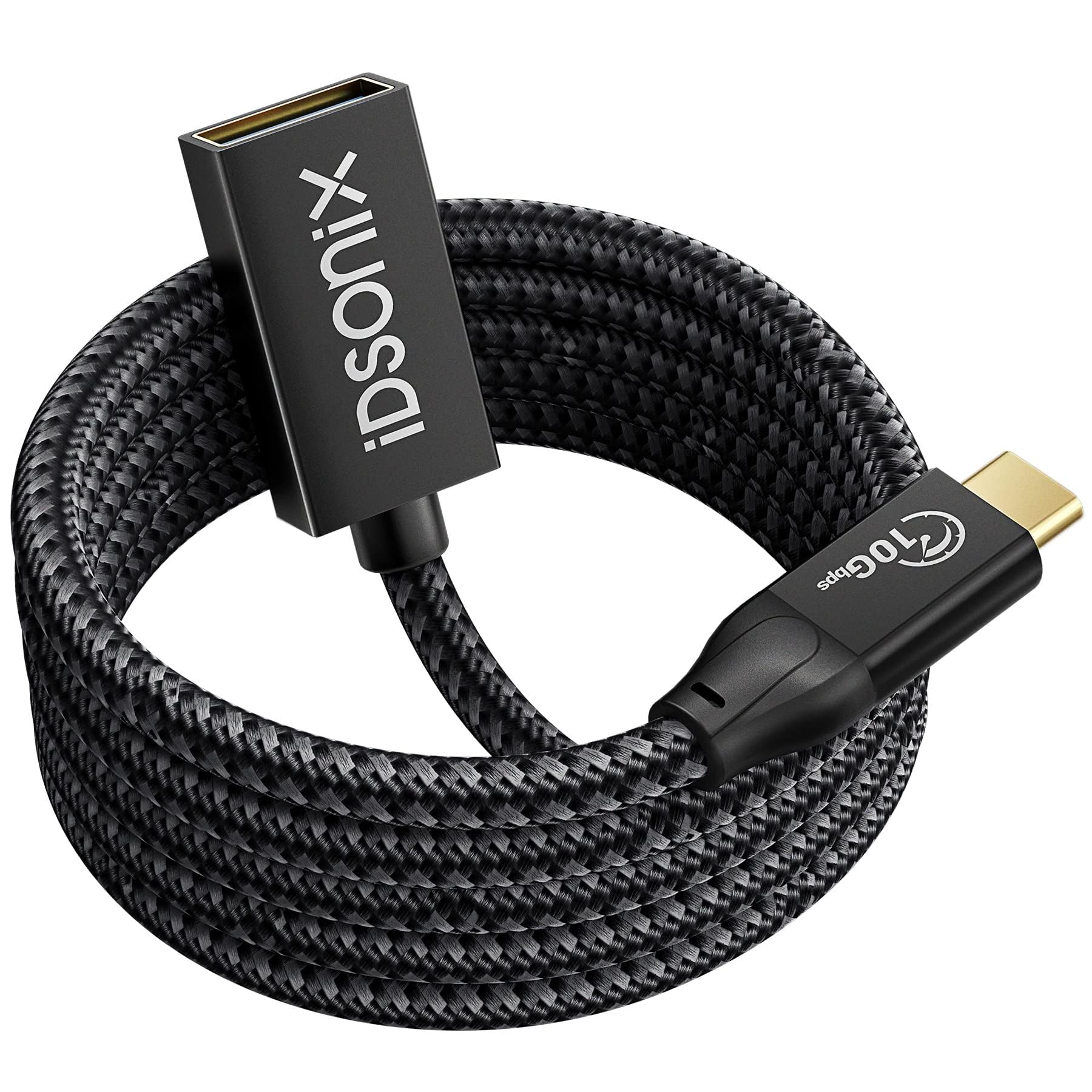 USB C to USB Adapter, iDsonix USB C OTG Cable 3.1 Gen2 10Gbps, USB-C Male to USB-A Female Thunderbolt3 to USB Adapter Compatible for New MacBook Pro, iPad Air 2020, Samsung Galaxy and More