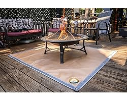 Ember Mat | 67" x 60" | USA Based | Fire Pit Mat | Grill Mat | Protect Your Deck, Patio, Lawn or Campsite from Popping Embers