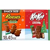 HERSHEY'S, REESE'S, KIT KAT Christmas Candy,Holiday Candy Bag, 18.45 oz | Christmas Chocolate Candy with Milk Chocolate and Peanut Butter Cups, Great for Stocking Stuffers and Gifts