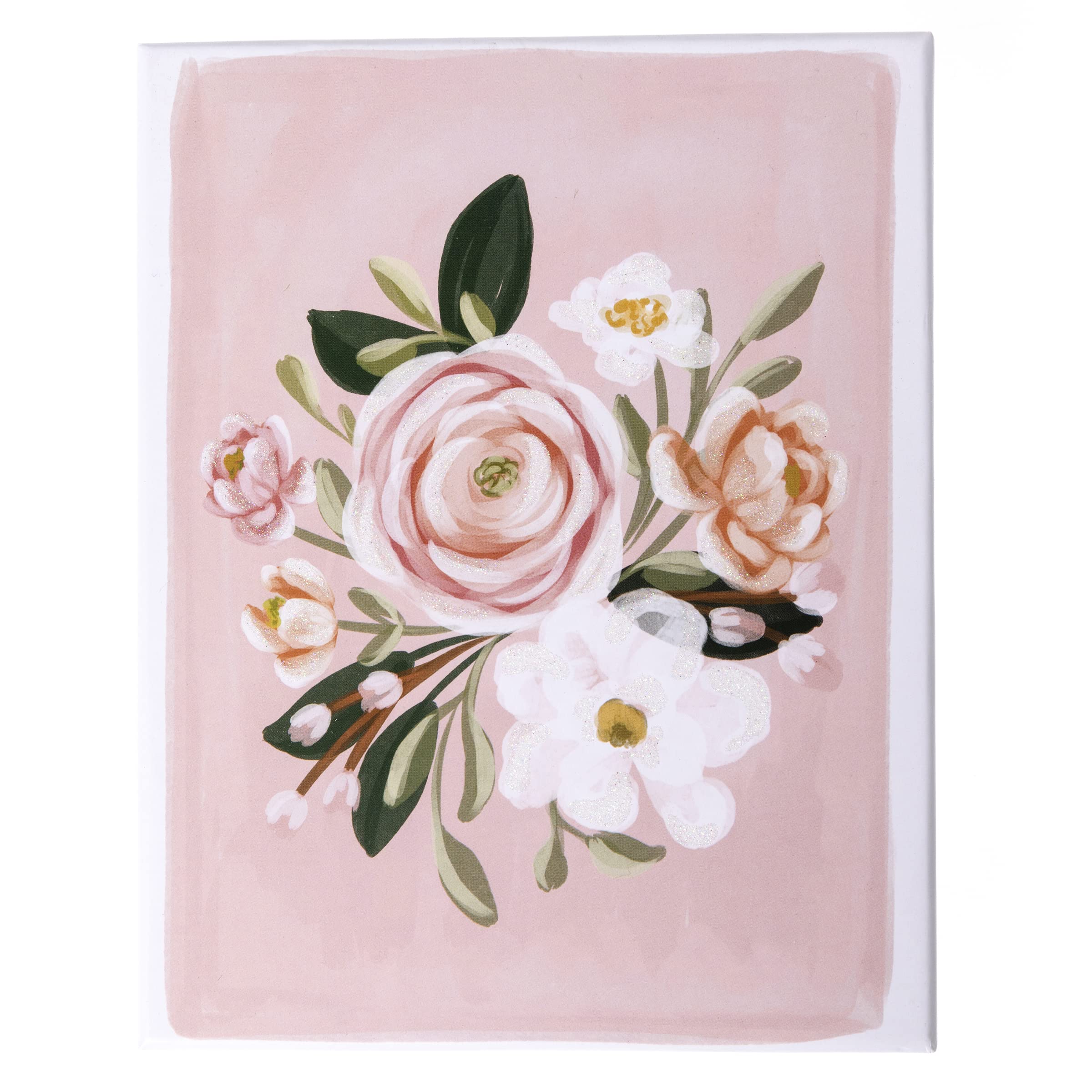Graphique Floral Assorted Cards | Pack of 20 Blank Cards with Envelopes | All Occasion Greetings | 4 Assorted Designs with Glitter Accents | Boxed Set for Personalized Notes | 4.25" x 6"