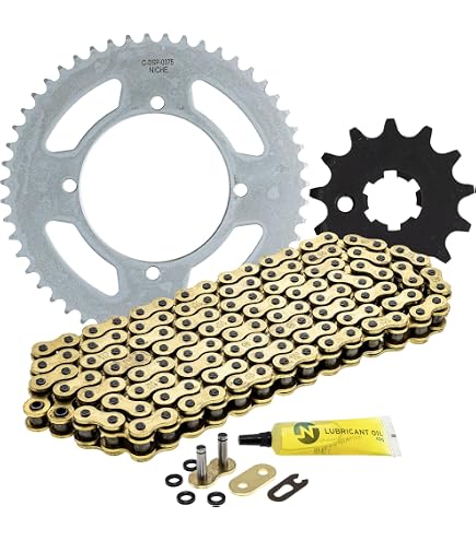 Amazon.com: Caltric Green O-Ring Drive Chain & Sprockets Kit