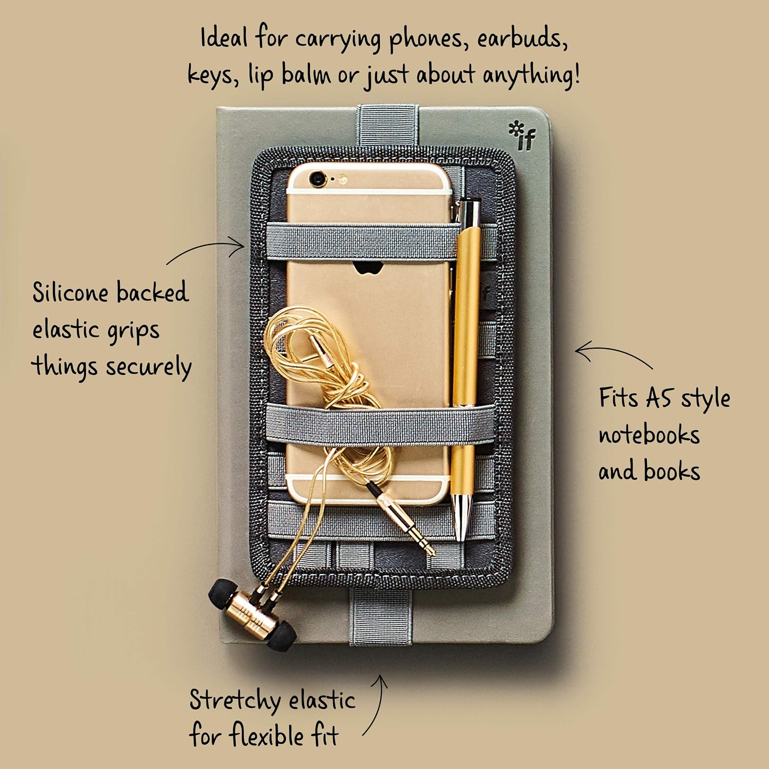 IF Bookaroo Notebook Tidy - Black - Image 3