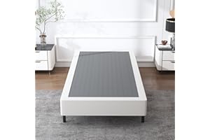 XINXINYAN Twin Box Spring 7 Inch High,Sturdy Metal Box Springs Only with Fabric Cover Set,Mattress Foundation,Easy Assembly, Noise Free