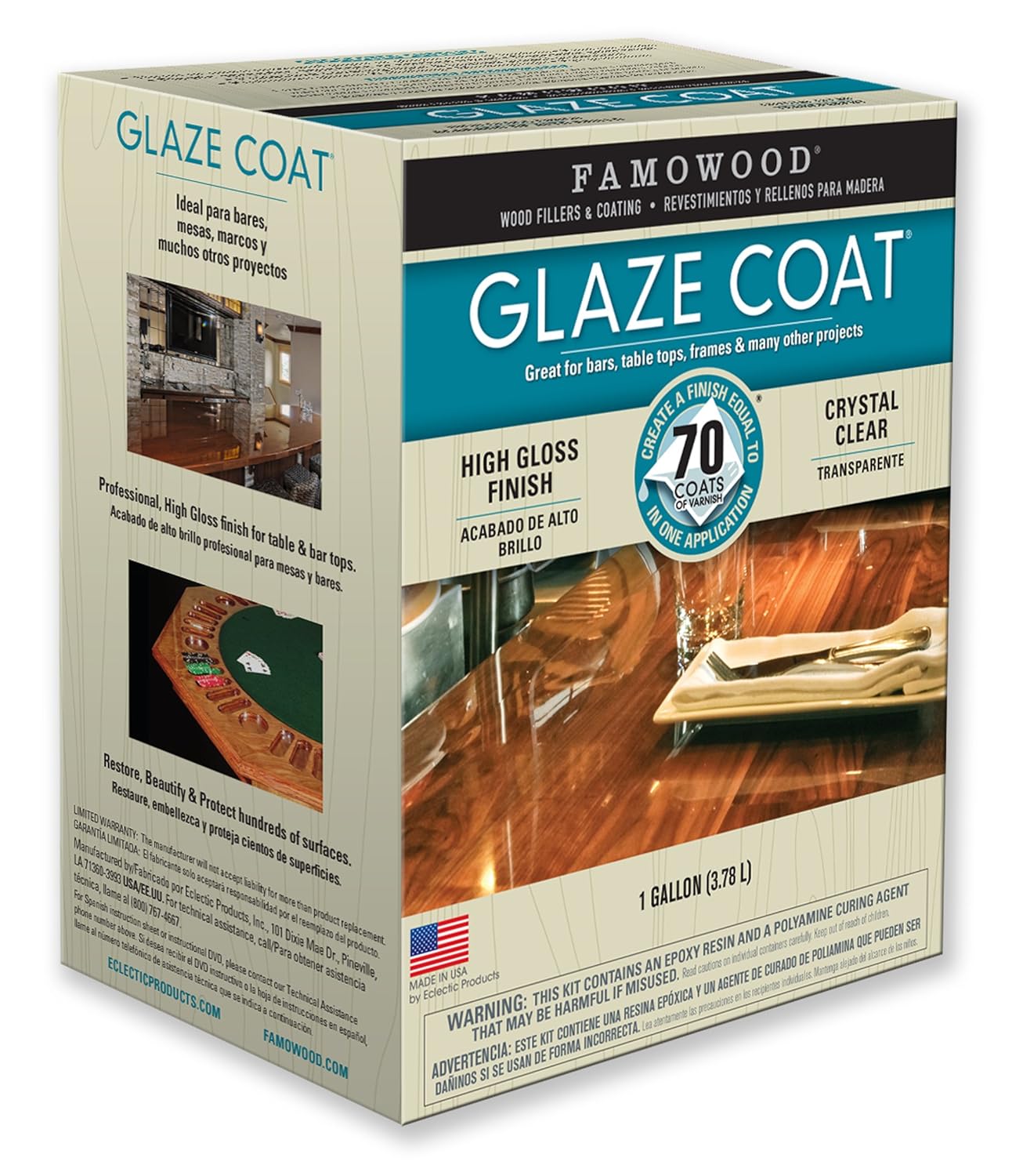 FamoWood 5050110 Glaze Coat Kit Gallon Clear eBay