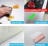 NEUSID Kitchen Oil Proof Sticker 2 Rolls 40cm x 4m Aluminum Foil Wall Covering view 4