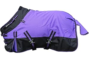 CHALLENGER 50" 1200D Foal Turnout Waterproof Fleece Lined Medium Winter Blanket 519LG05