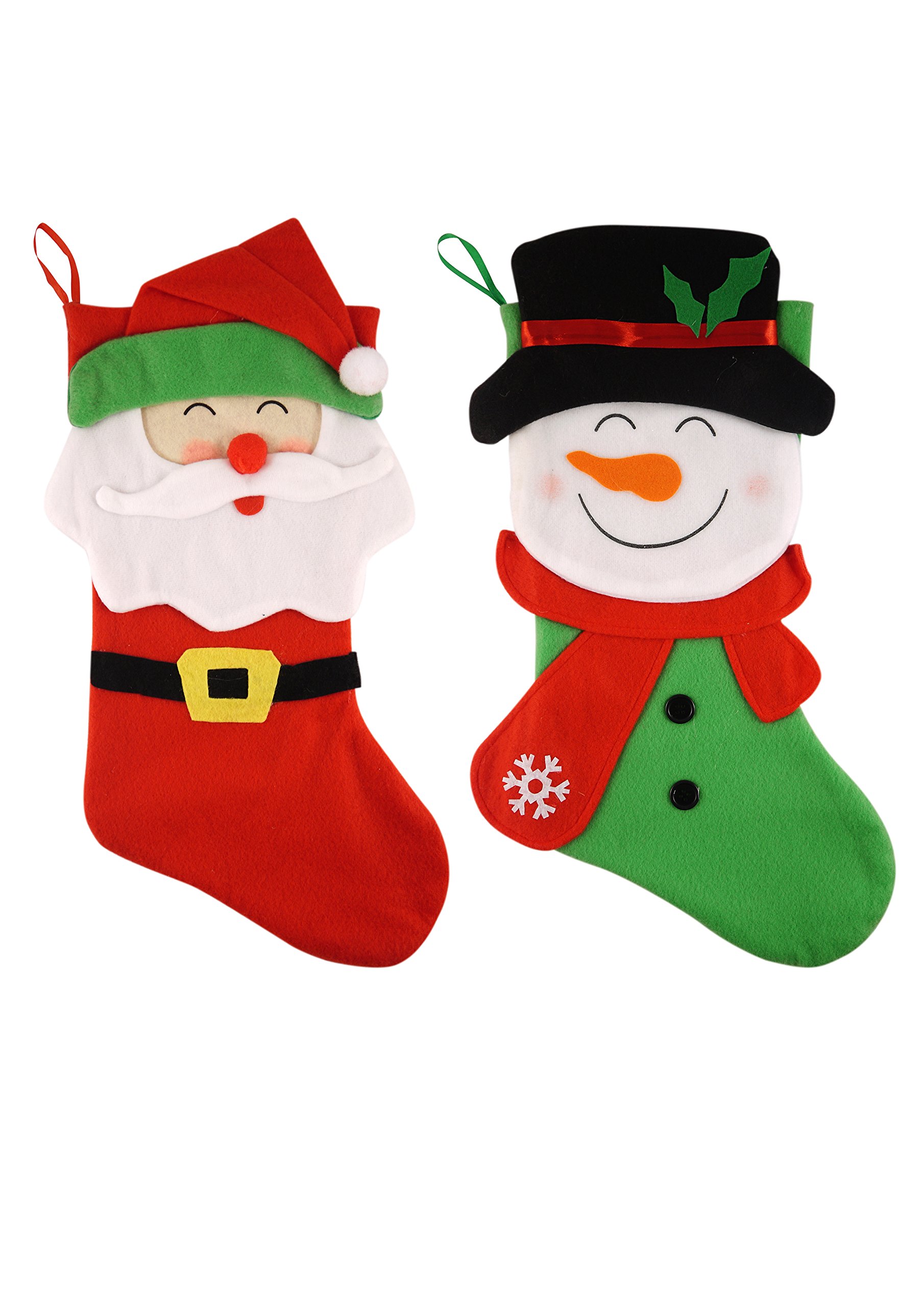 HENBRANDT Felt Christmas Stocking - Pack of 2