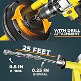 MeisterFaktur Drain Snake 25 FT with Drill Attachment Unblocker view 5