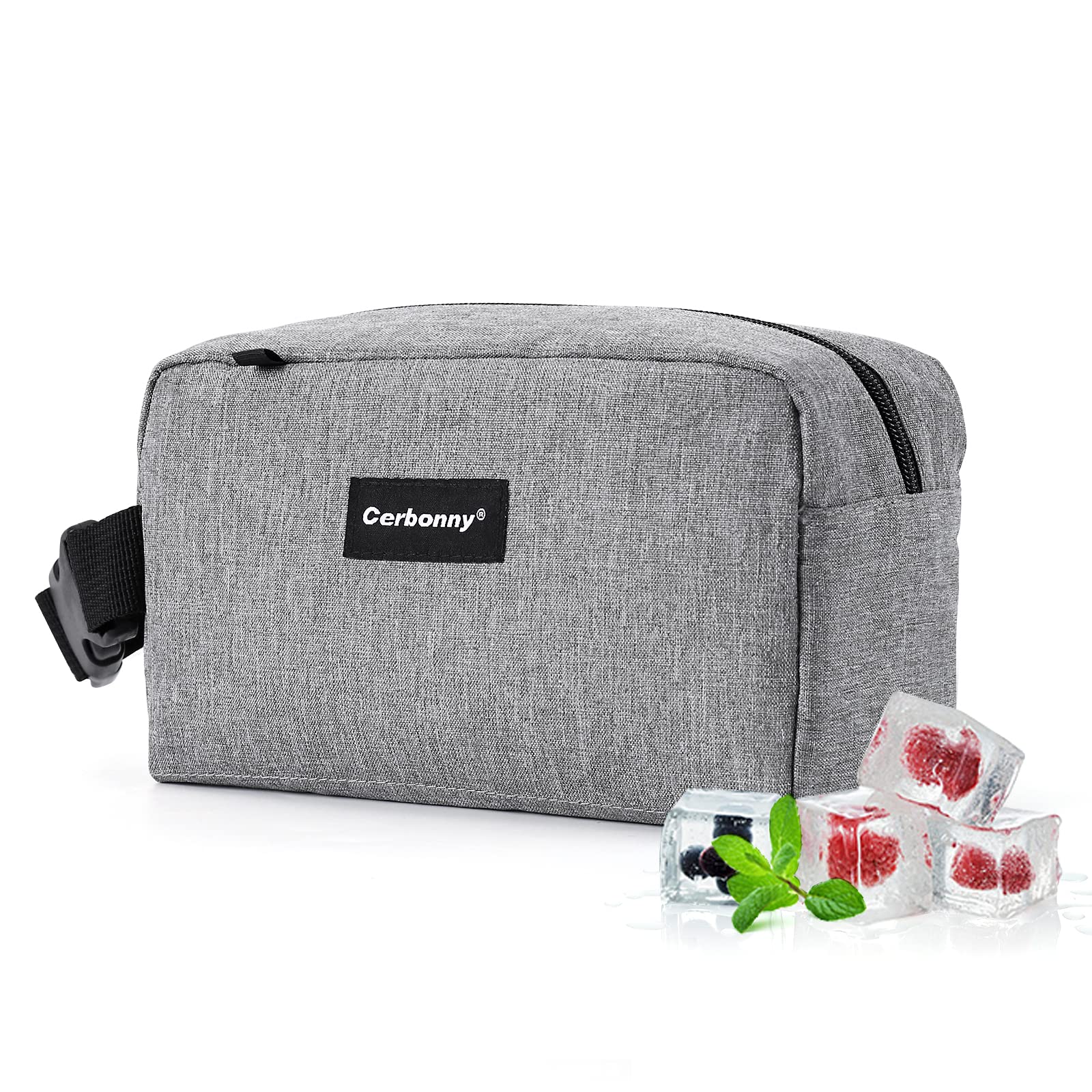 Photo 1 of Cerbonny Small Cooler Bag Freezable Lunch Bag for Work School Travel, Leak-proof, Insulated, PVC Free, BPA Free, Waterproof, Easy to Clean