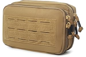 LEMUBEANE Tactical Molle Horizontal Admin Pouch EMT Pouch EDC Utility Orgaznier Bag