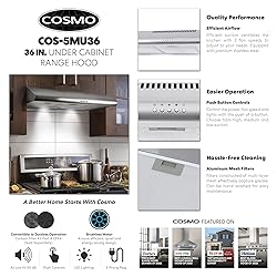 COSMO COS-5MU36 36 in. Delta Collection Ducted