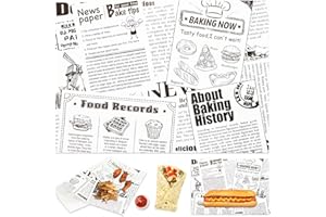 ANNBAKING 200pcs Deli Paper Sheets 10" x 14", Premium Food Basket Liners, Grease Resistant Wax Paper Sheets for Food, Sandwich Wrapping Paper for Home, Picnic, Tray, Wrap, Burger and Burrito