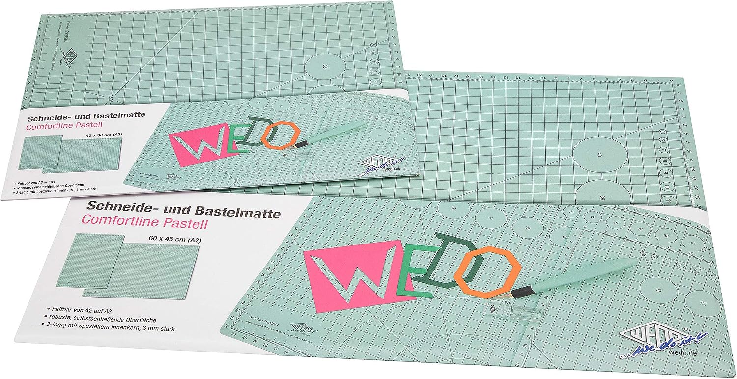 WEDO 7934514 Folding Craft and Cutting Mat Comfortline Pastel A3 and A4 ...