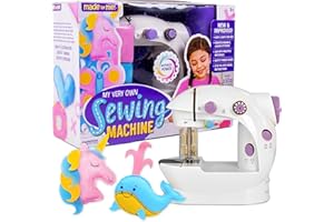 Made By Me My Very Own Sewing Machine, Portable Battery Powered First Sewing Machine, Includes Fabric, Thread, Measuring Tape