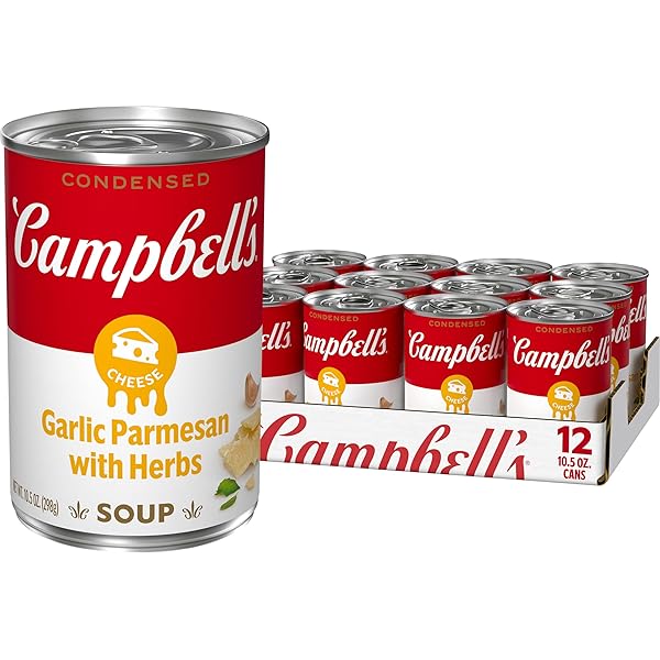 CAMPBELL’S CONDENSED GARLIC PARMESAN CHEESE SOUP WITH HERBS,...