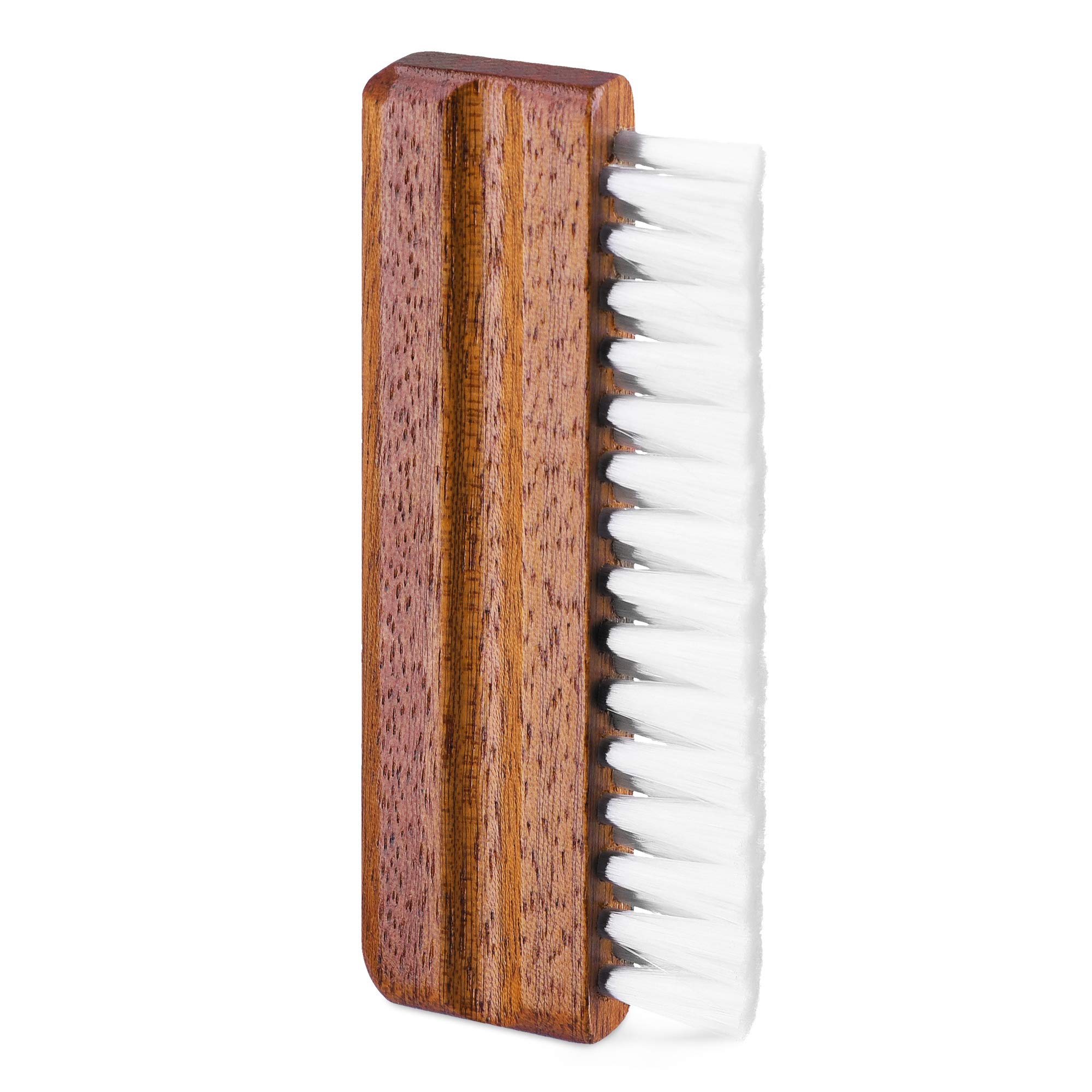 kwmobile Record Cleaning Brush - Soft Nylon Brush with Wooden Handle for Removing Dirt Dust from Records, Vinyl, LPs, EPs, 12" Albums, 7" Singles